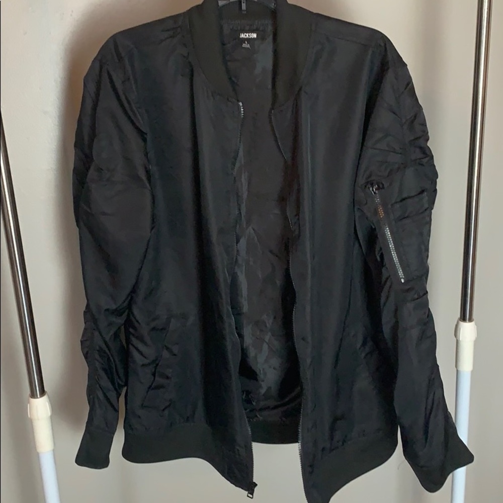 Black Bomber Jacket